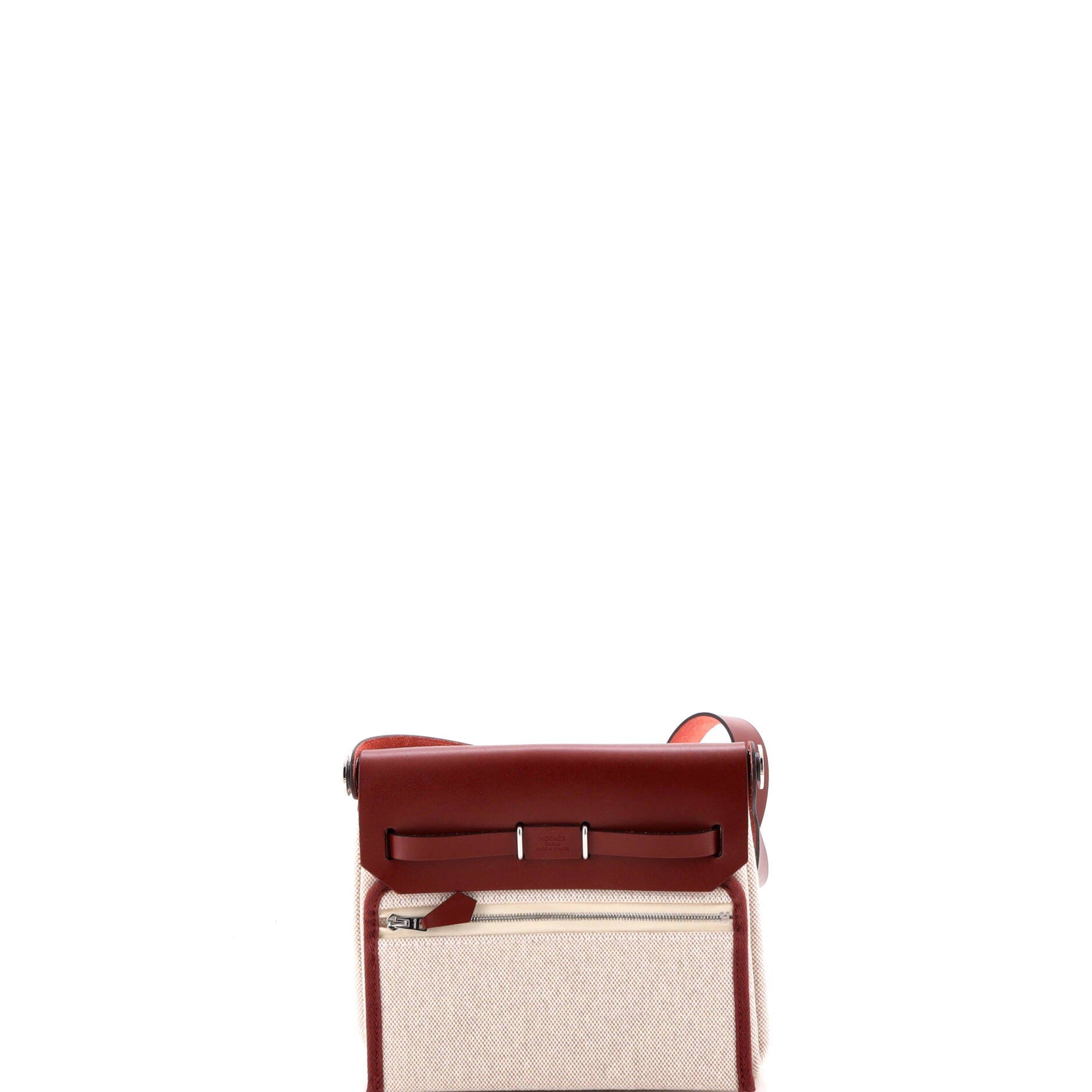 Herbag Zip Toile and Leather 20, Alternate, color, Red