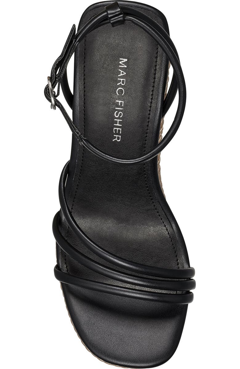 Marc Fisher Zeki Ankle Strap Braided Wedge Sandal, Alternate, color,