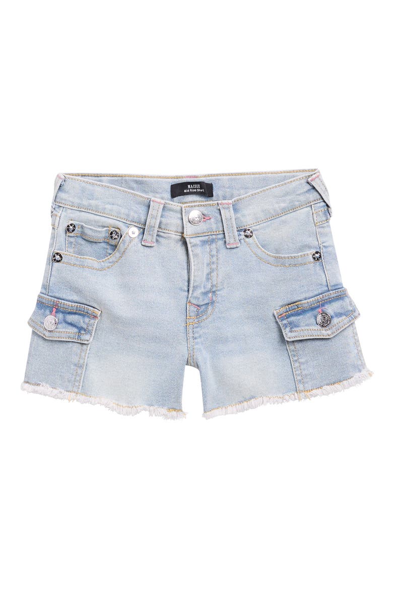 Kids' Denim Shorts, Main, color, SKY BLUE