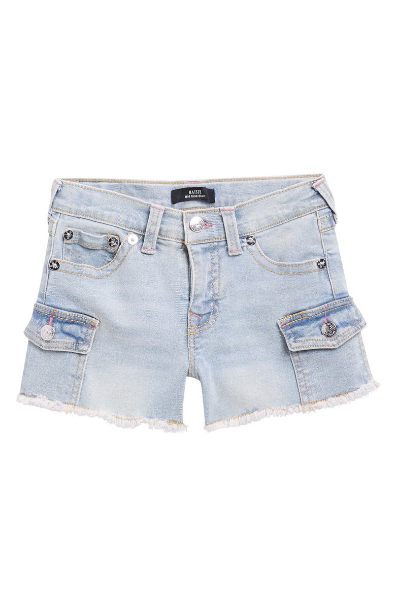 True Religion Kids' Denim Shorts, Main, color, Sky Blue