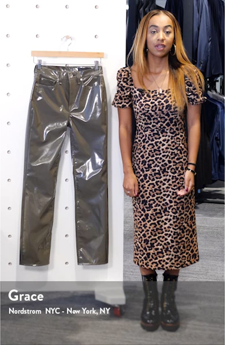 Nina High Waist Vinyl Cigarette Pants, sales video thumbnail