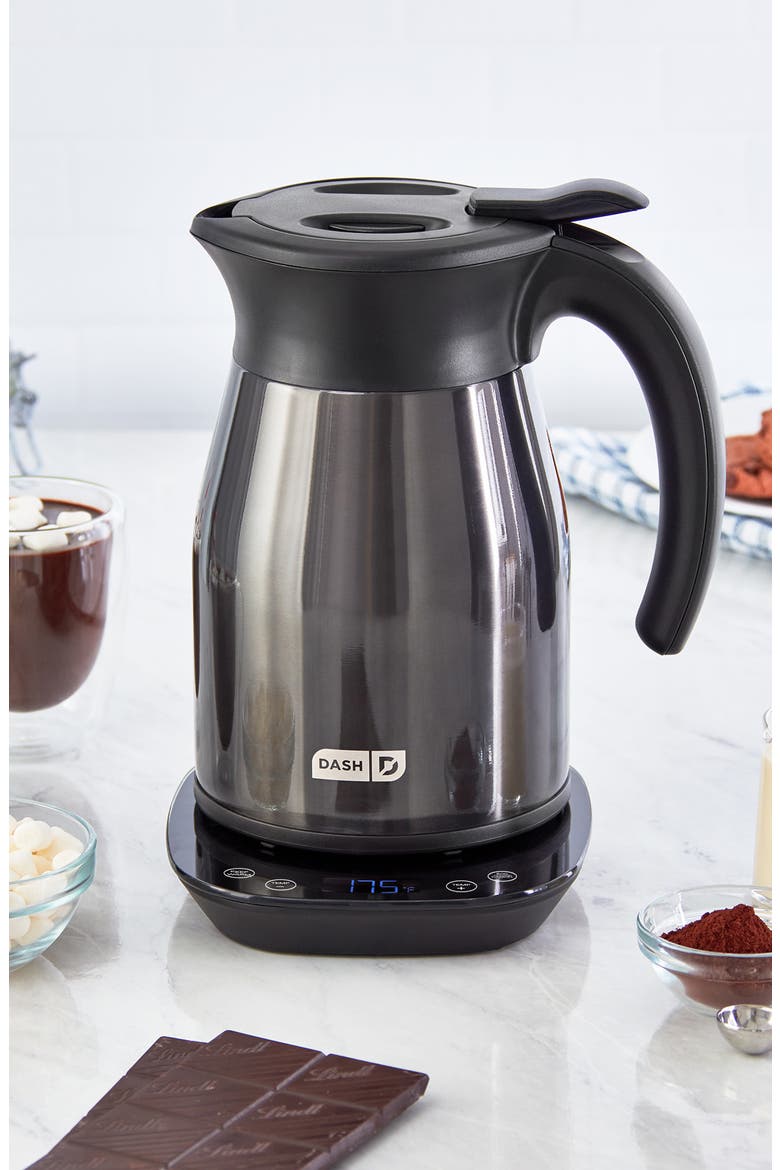 Insulated Electric Kettle, Alternate, color, BLACK STAINLESS STEEL