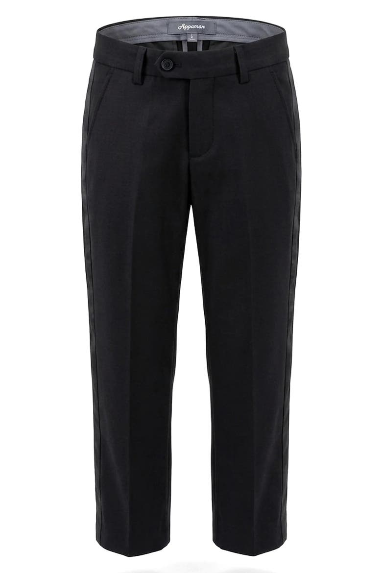 Kids' Tuxedo Pants, Main, color, BLACK