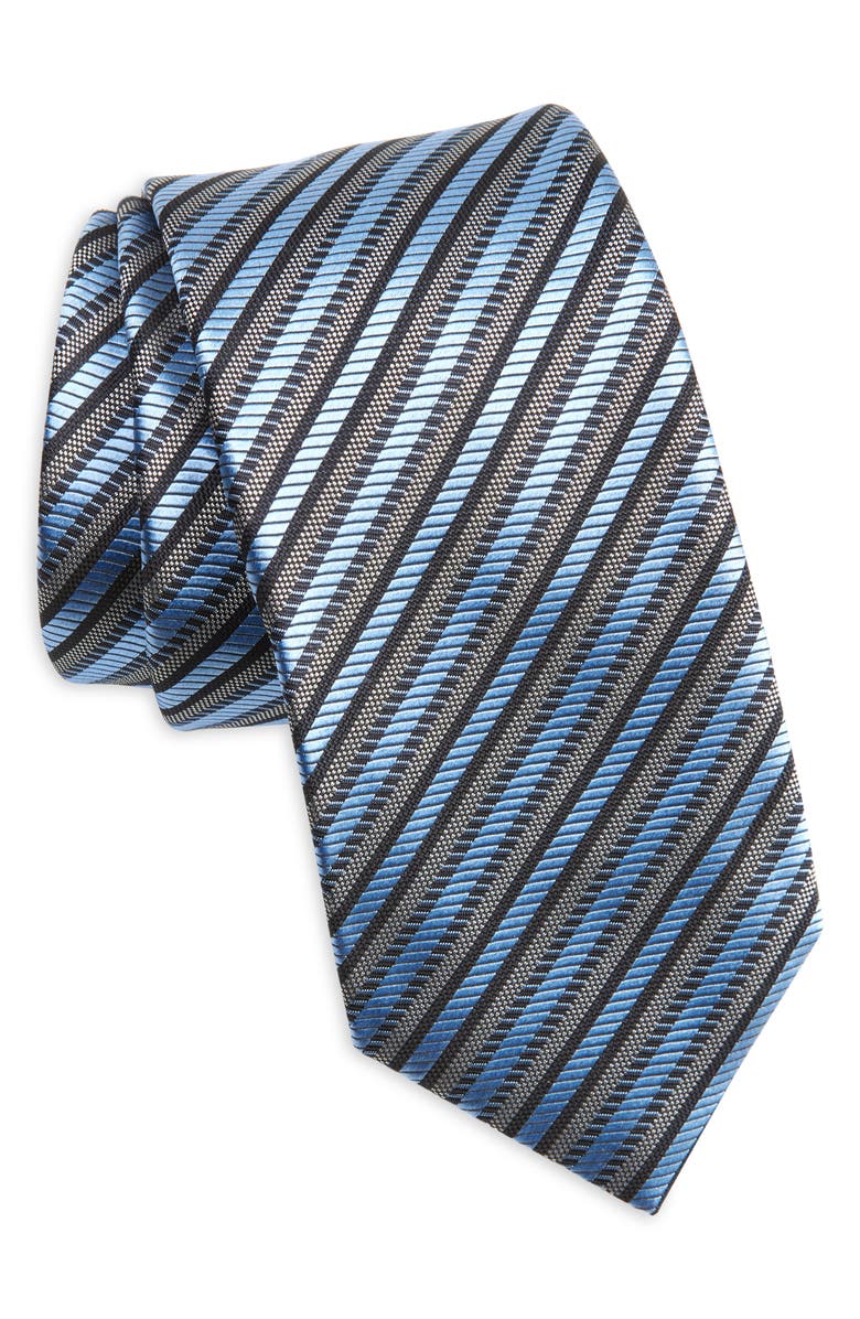 ZEGNA TIES Cinque Pieghe Stripe Silk Tie, Main, color, 