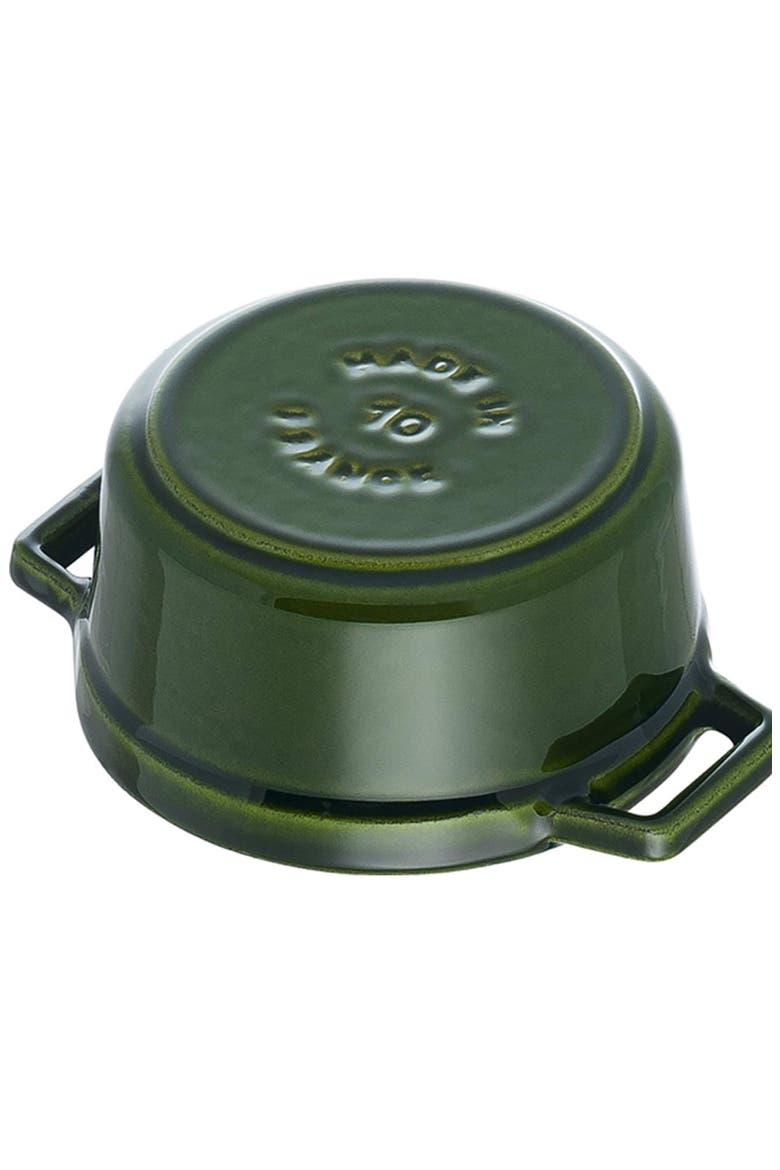 Cast Iron 0.25-Quart Mini Enameled Cast Iron Dutch Oven, Alternate, color, BASIL