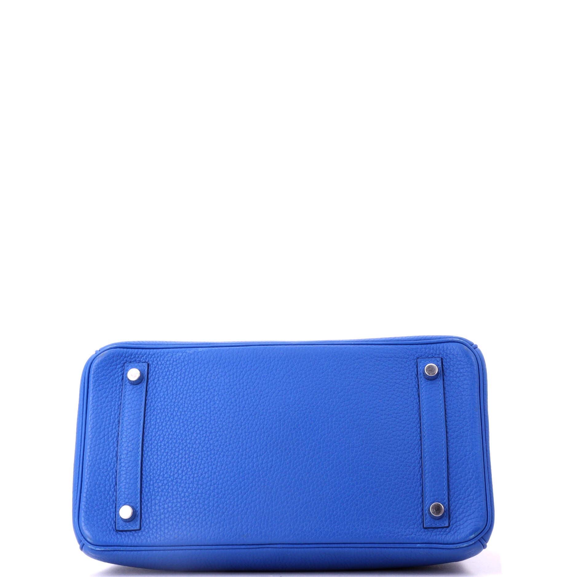 Birkin Handbag Verso Clemence with Palladium Hardware 30, Alternate, color, Blue