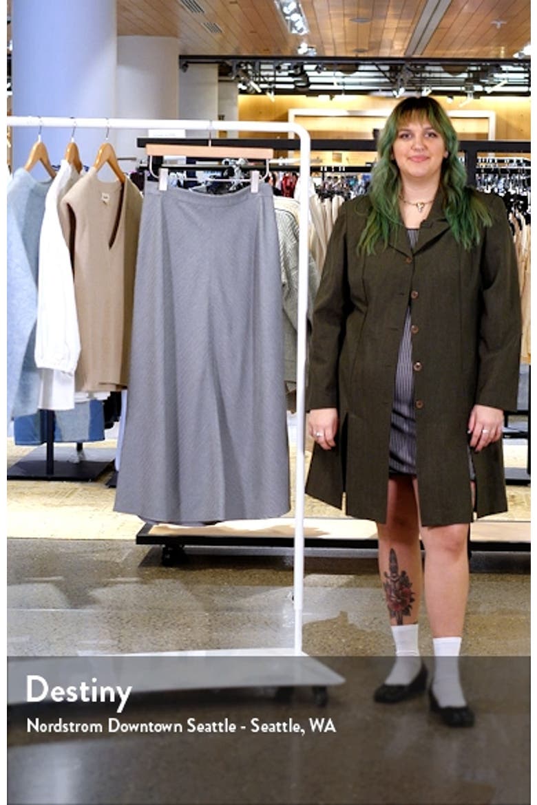 Center Seam Midi Skirt video