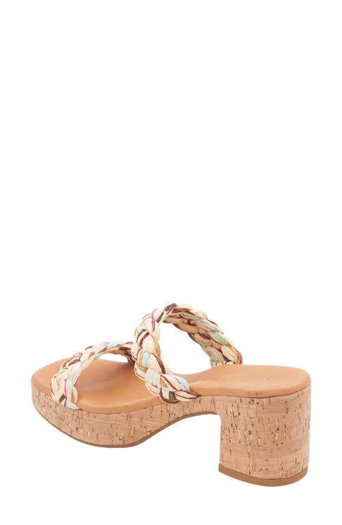 Andre Assous André Assous Cairo Platform Sandal In Natural Multi