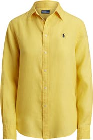 Polo Ralph Lauren Classic Fit Linen Button-Up Shirt