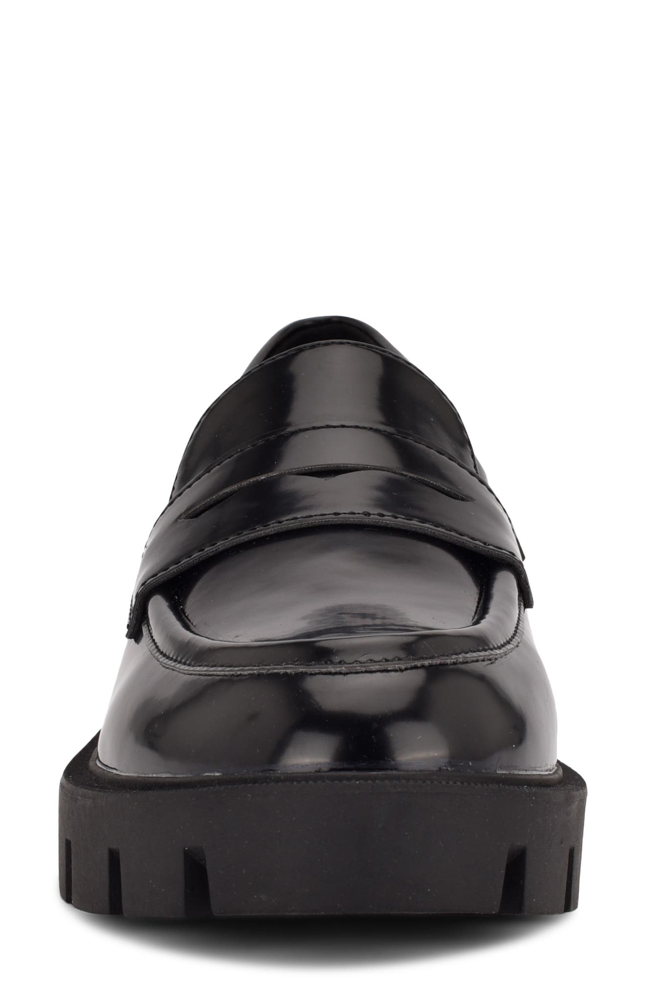 Nine West Maibel Platform Penny Loafer, Alternate, color, Black Patent