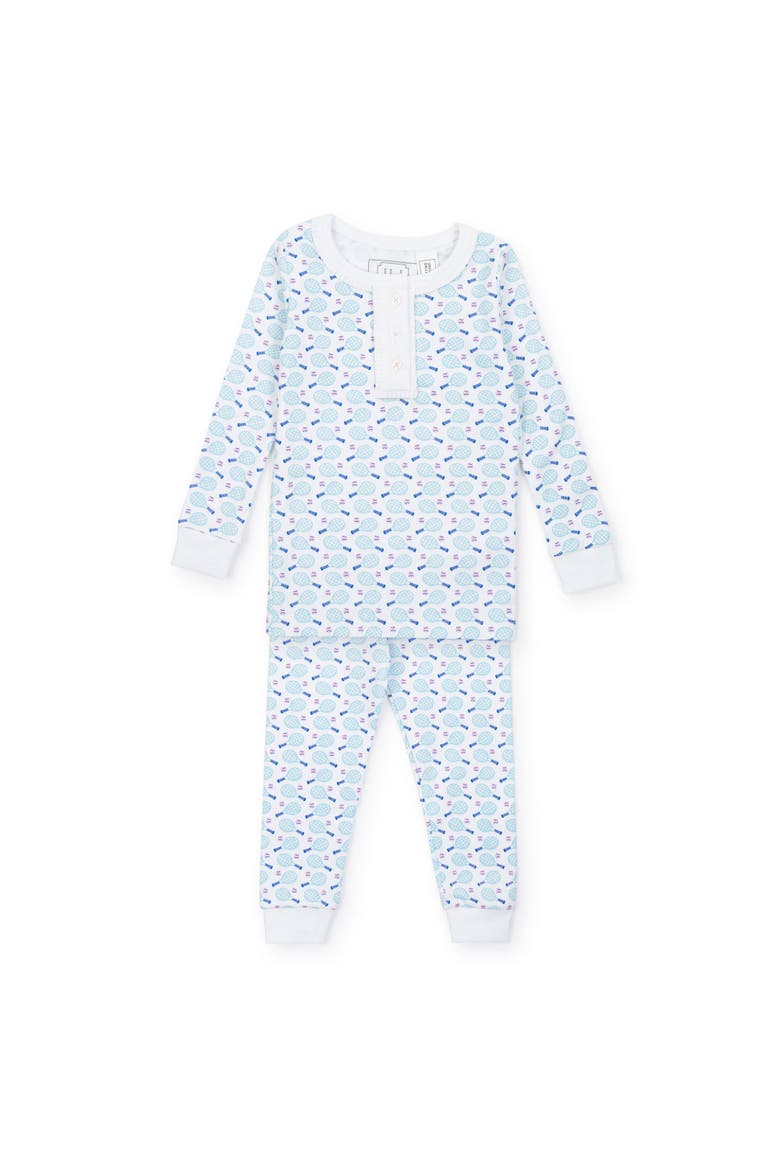 Alden Girls' Pajama Pant Set, Main, color, Tennis Match Pink