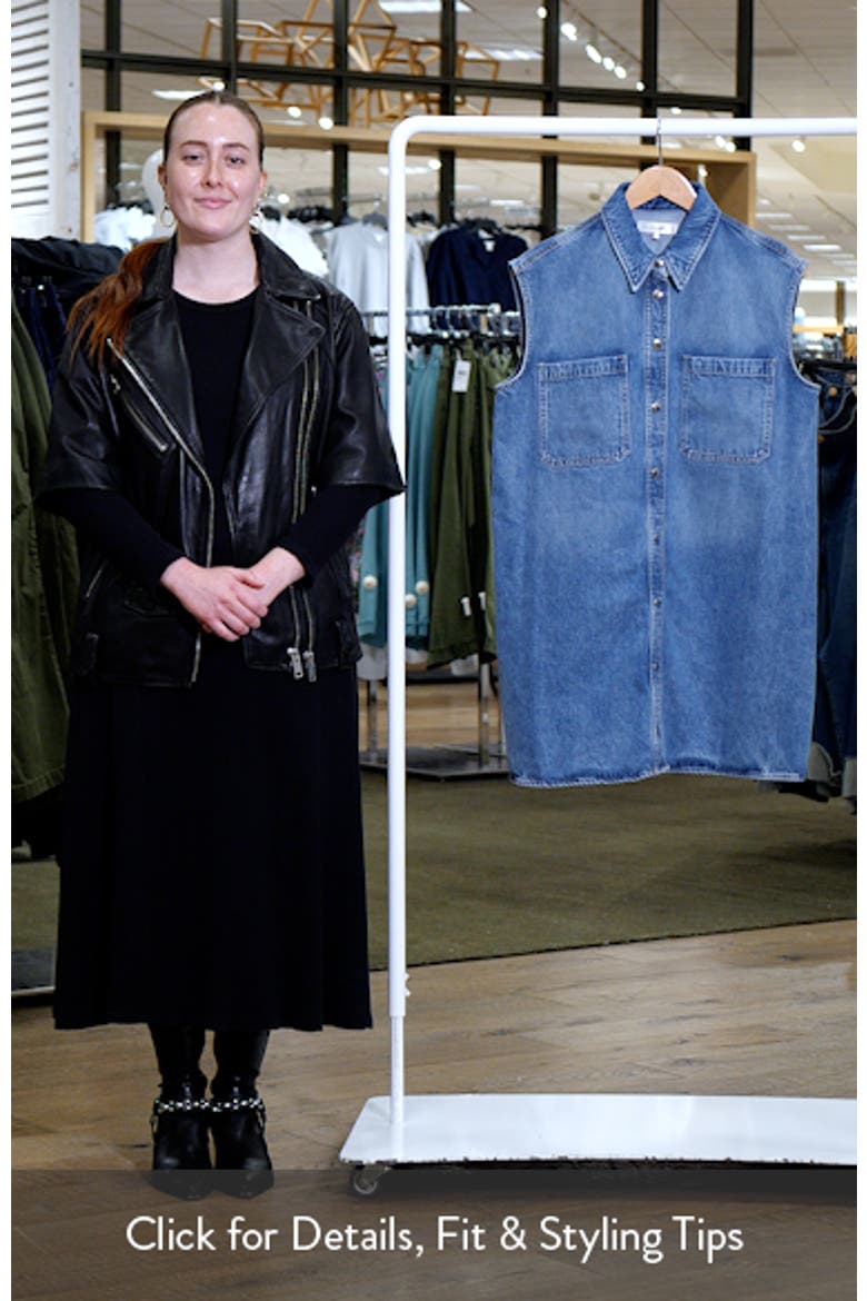 The Sleeveless Denim Mini Shirtdress video