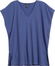 Eileen Fisher Cap Sleeve Boxy Tunic Top