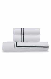 ELLA JAYNE HOME Cotton Percale 3-Piece Duvet Set with Satin Stitching