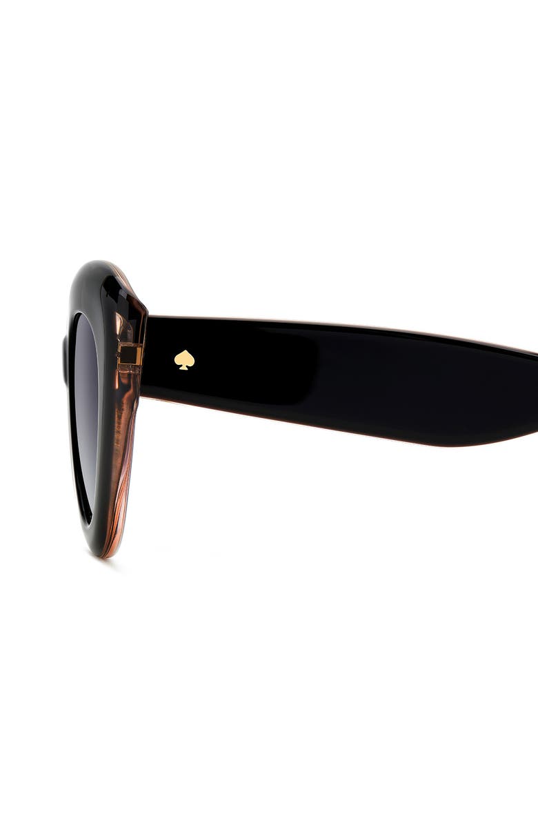 Kate Spade New York capri 50mm gradient cat eye sunglasses, Alternate, color, Black Pink