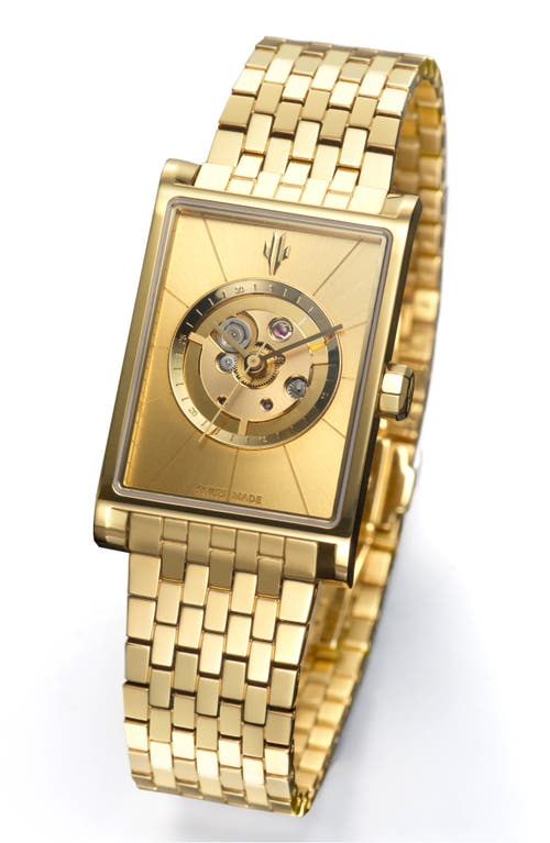 Vieren Gold Sunray Swiss Automatic Watch In Gold