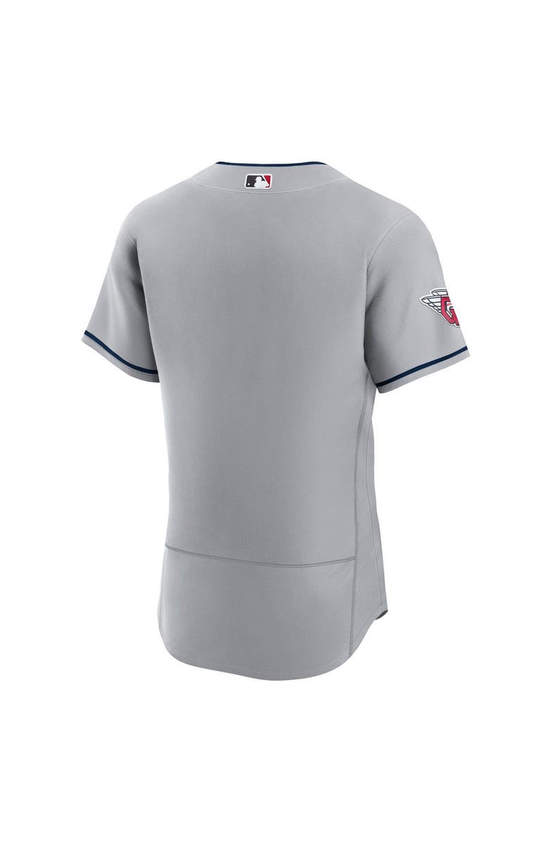 Nike Men's Nike Gray Cleveland Guardians Road Authentic Team Jersey, Alternate, color,