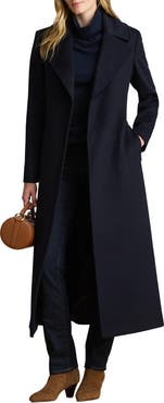 Lauren Ralph Lauren Belted Wool Blend Wrap Coat