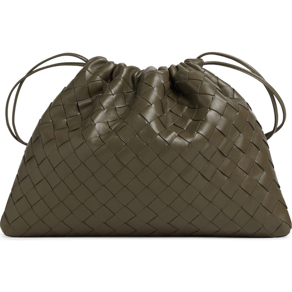 Bottega Veneta Medium Dustbag Intrecciato Leather Shoulder Bag