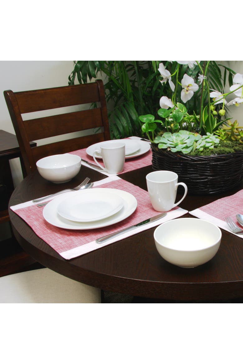Ogalla 16 Piece Dinnerware Set, Alternate, color, White