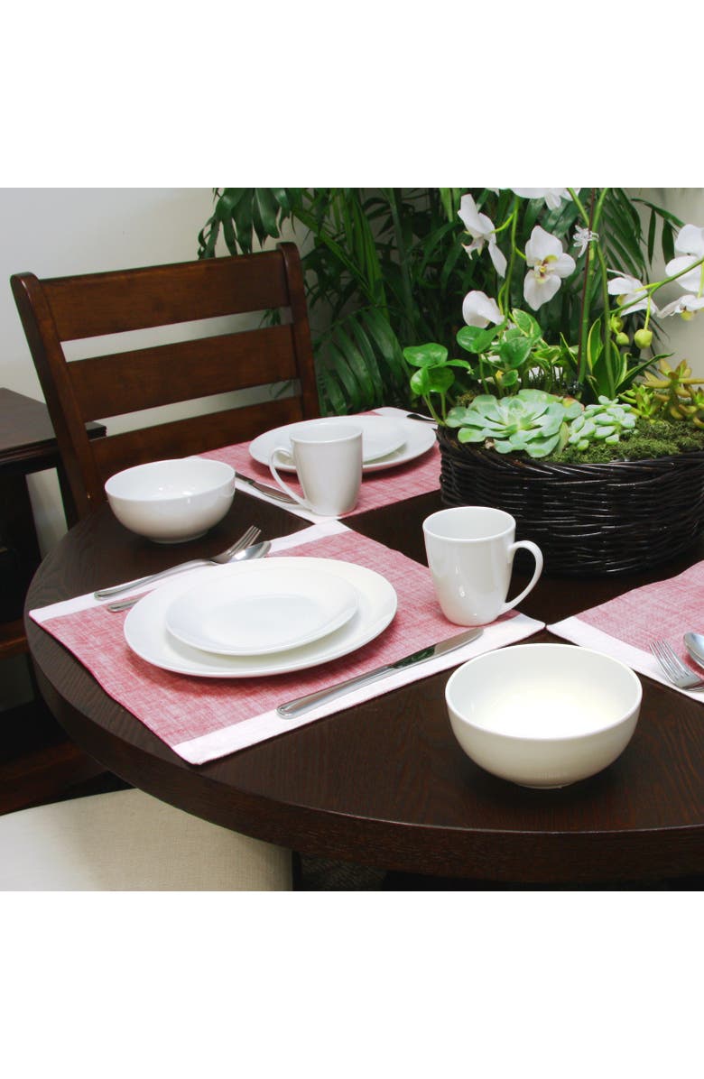 Gibson Home Ogalla 16 Piece Dinnerware Set, Alternate, color, White