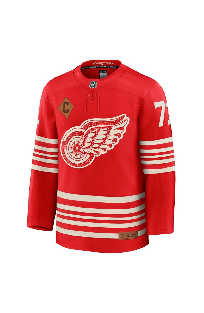 FANATICS Men's Fanatics Dylan Larkin Red Detroit Red Wings Centennial Premium Player Jersey, Alternate, color, Red