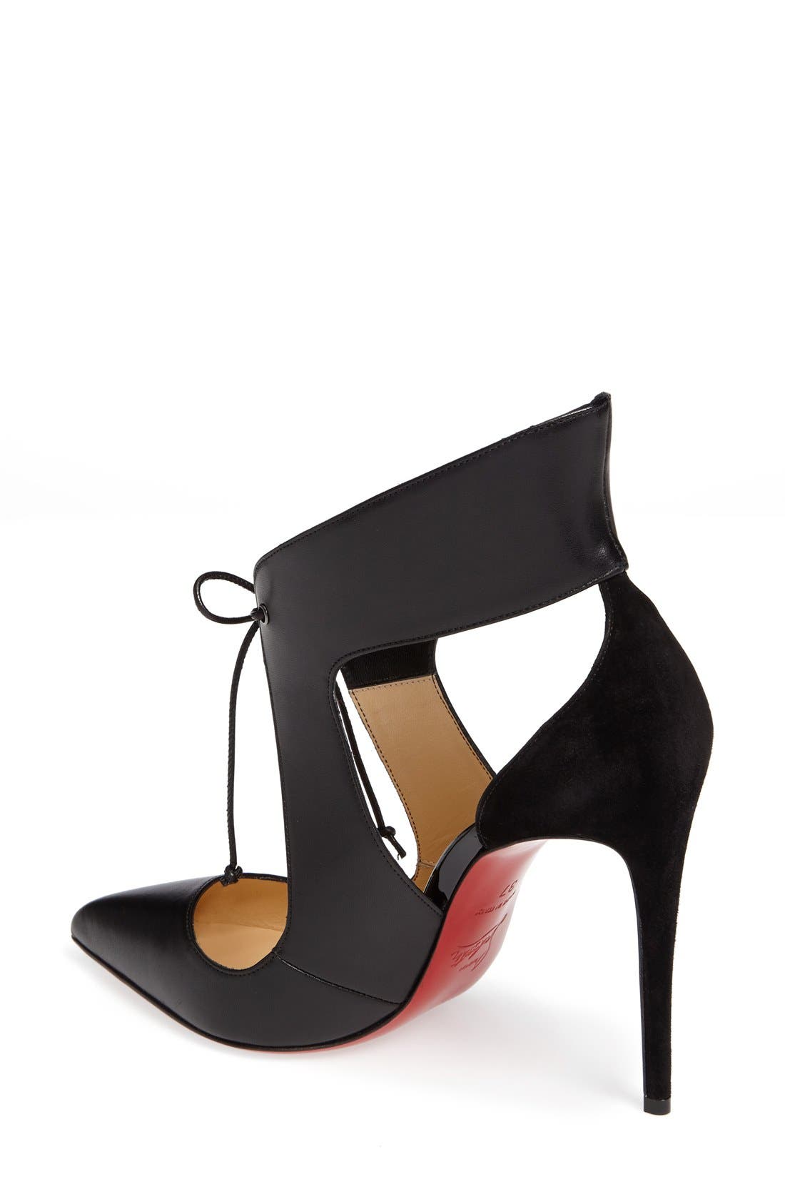 Christian Louboutin Ferme Rouge Pointy Toe Pump, Alternate, color, 