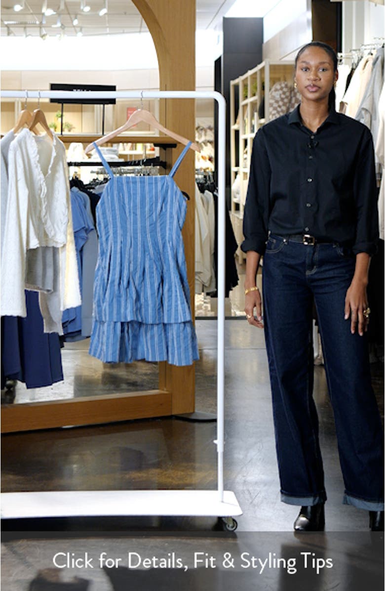 Stripe Tiered Minidress, sales video thumbnail