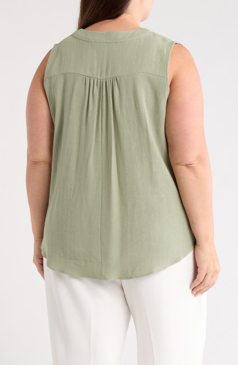 Renee C V-Neck Tank, Alternate, color, Sage