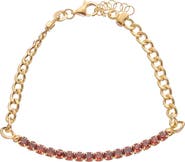 MESHMERISE Cubic Zirconia Chain Bracelet