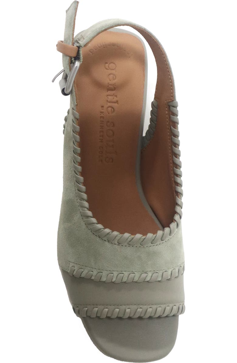 Gentle Souls Samarra Slingback Sandal, Alternate, color, Silver Sage Suede