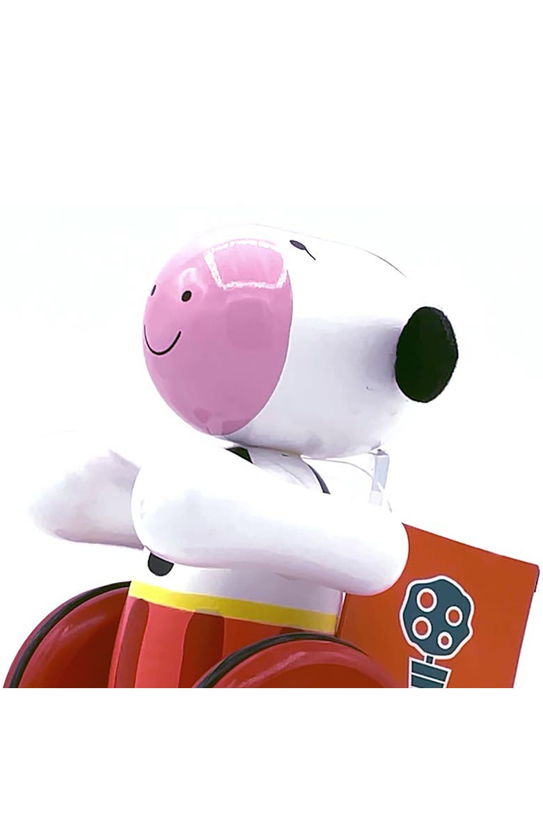 ORANGE TREE TOYS Push Along Cow Wooden Toy, 2 Pieces, Ages 1+, Alternate, color, Multicolored