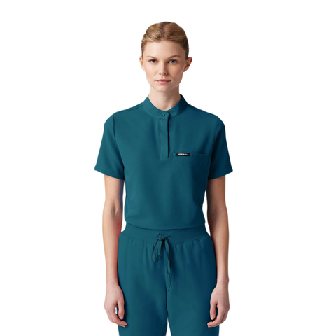 Savi Women's 1-Pocket Classic Banded Collar Scrub Top