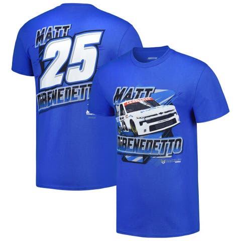 Men's Checkered Flag Sports Royal Matt DiBenedetto Two-Sided Blister T-Shirt