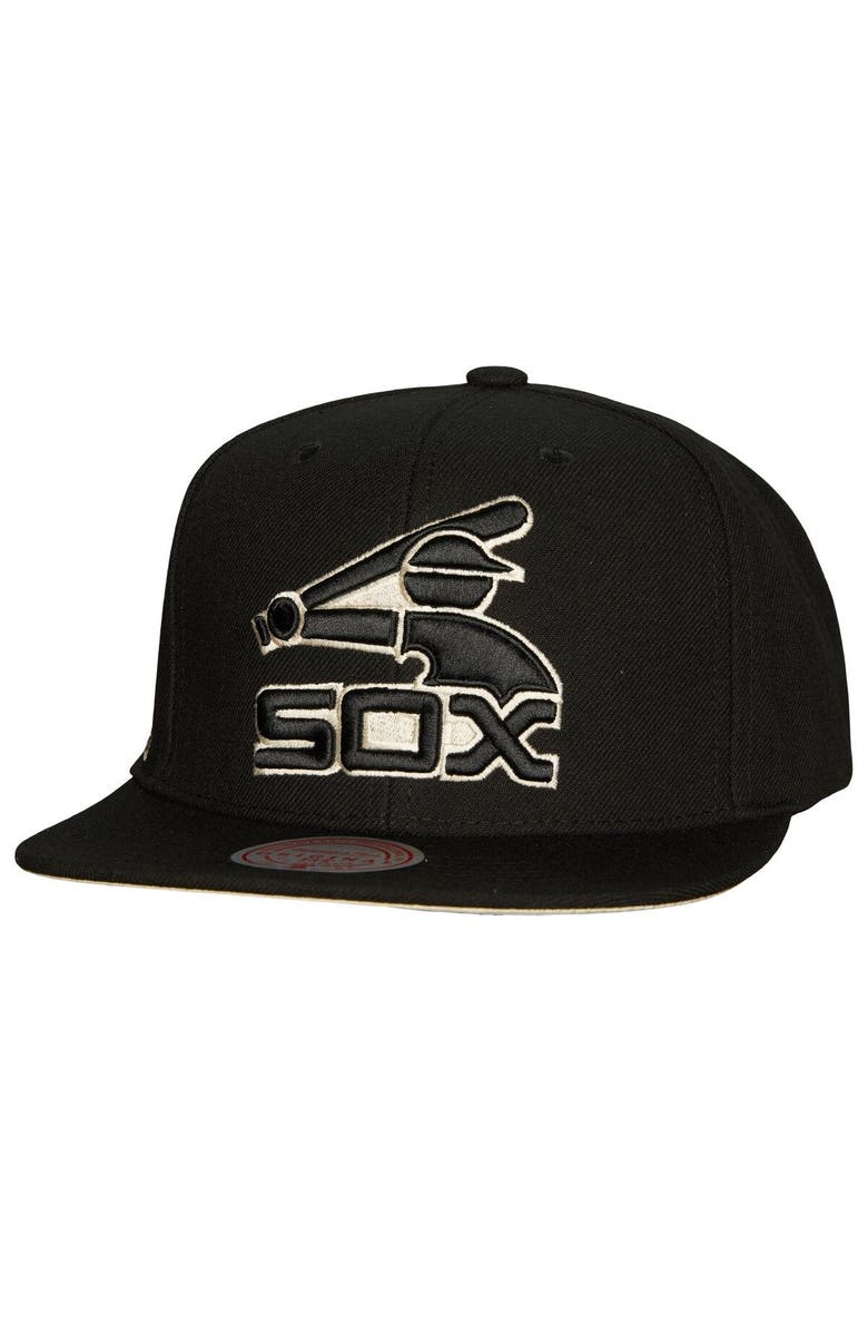 Mitchell & Ness Men's Mitchell & Ness Black Chicago White Sox Cooperstown Collection True Classics Snapback Hat, Main, color, Black