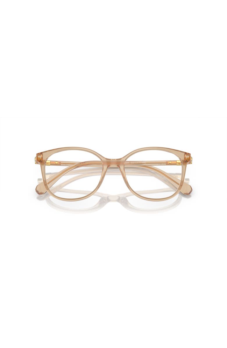 Swarovski 51mm Square optical glasses, Alternate, color, Brown