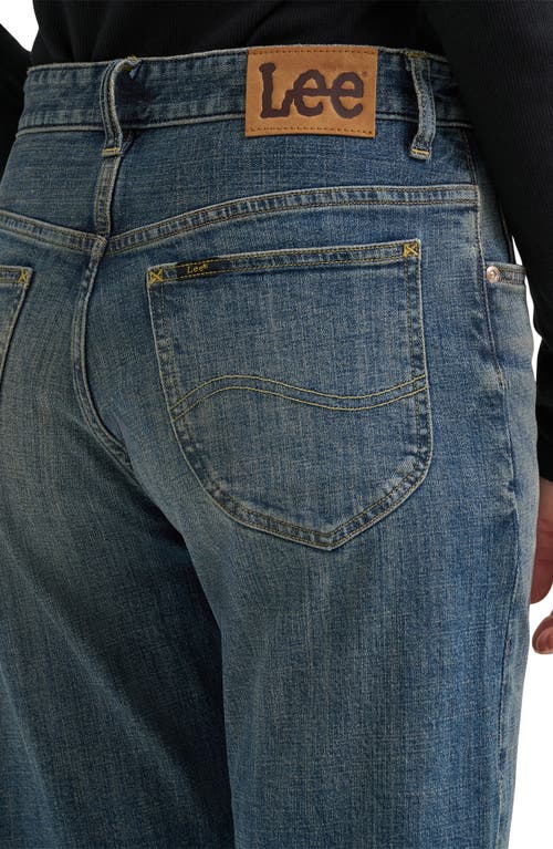 Lee Rider Classic High Waist Straight Leg Jeans In Blue