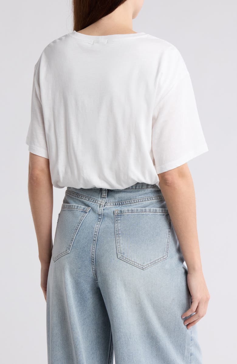 Urban Social Bubble Hem T-Shirt, Alternate, color, Off White