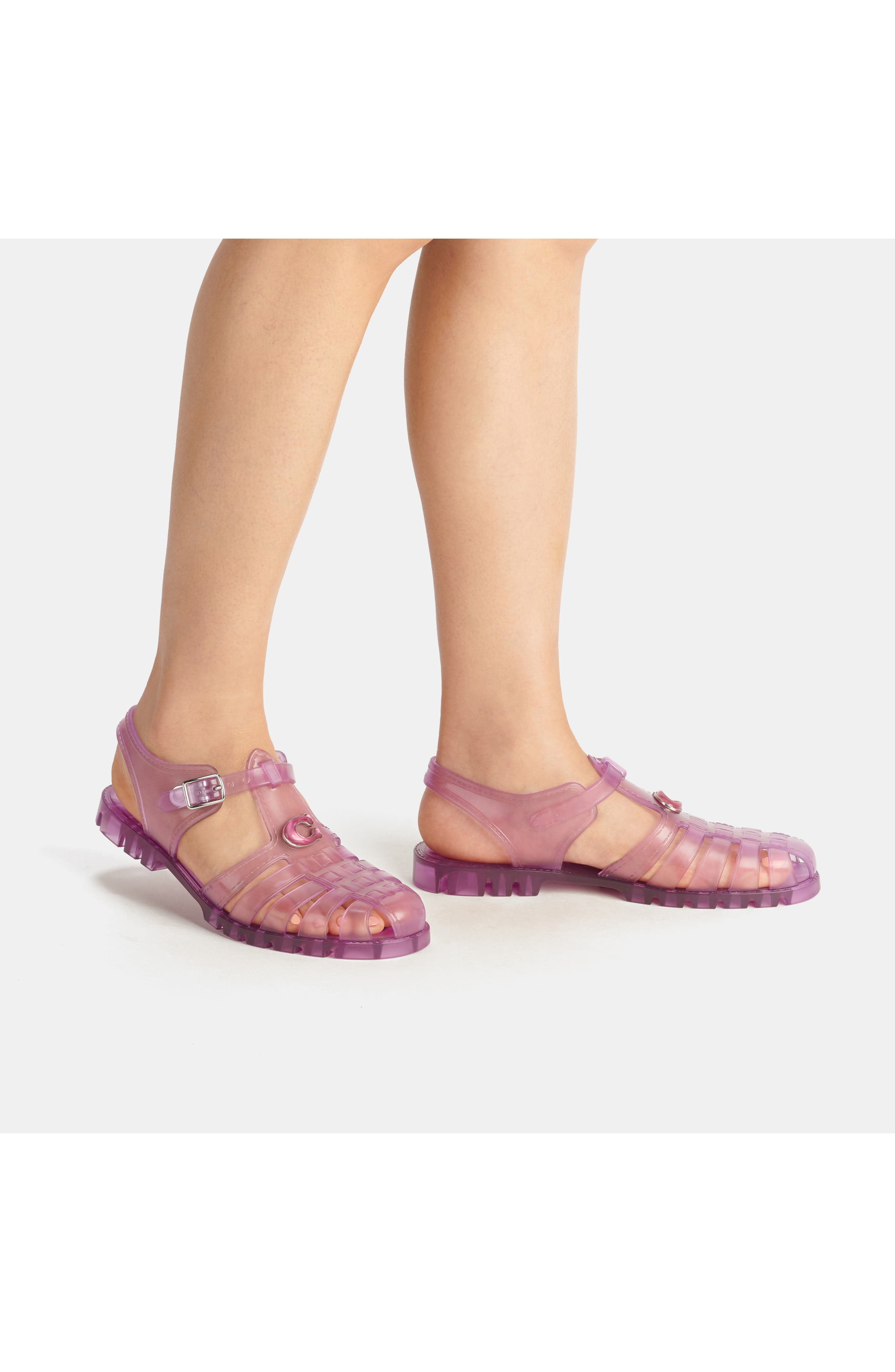 COACH Jelly Fisherman Sandal, Alternate, color, 