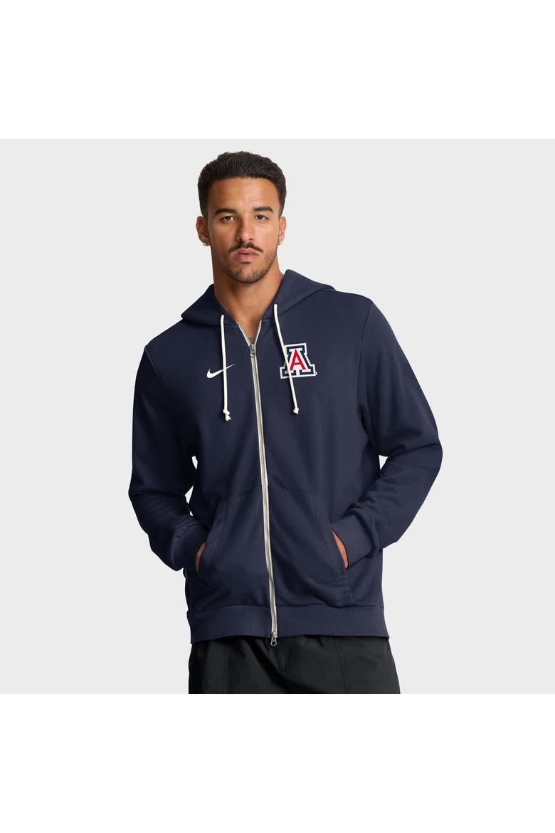Men's Nike Navy Arizona Wildcats 2025 Sideline Standard Issue Dri-FIT Full-Zip Hoodie, Main, color, Navy