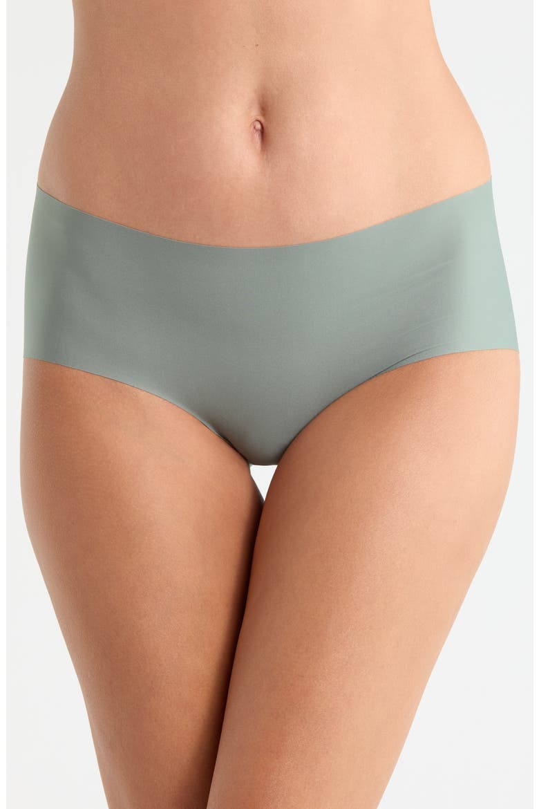 Invisible Edge Hipster Briefs, Main, color, GREEN WREATH
