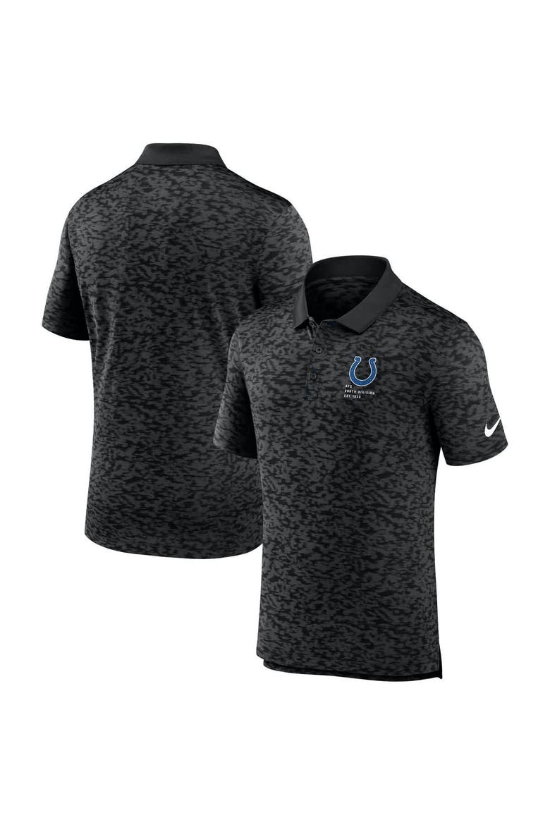 Men's Nike Black Indianapolis Colts Pique Fashion Performance Polo, Main, color, Black