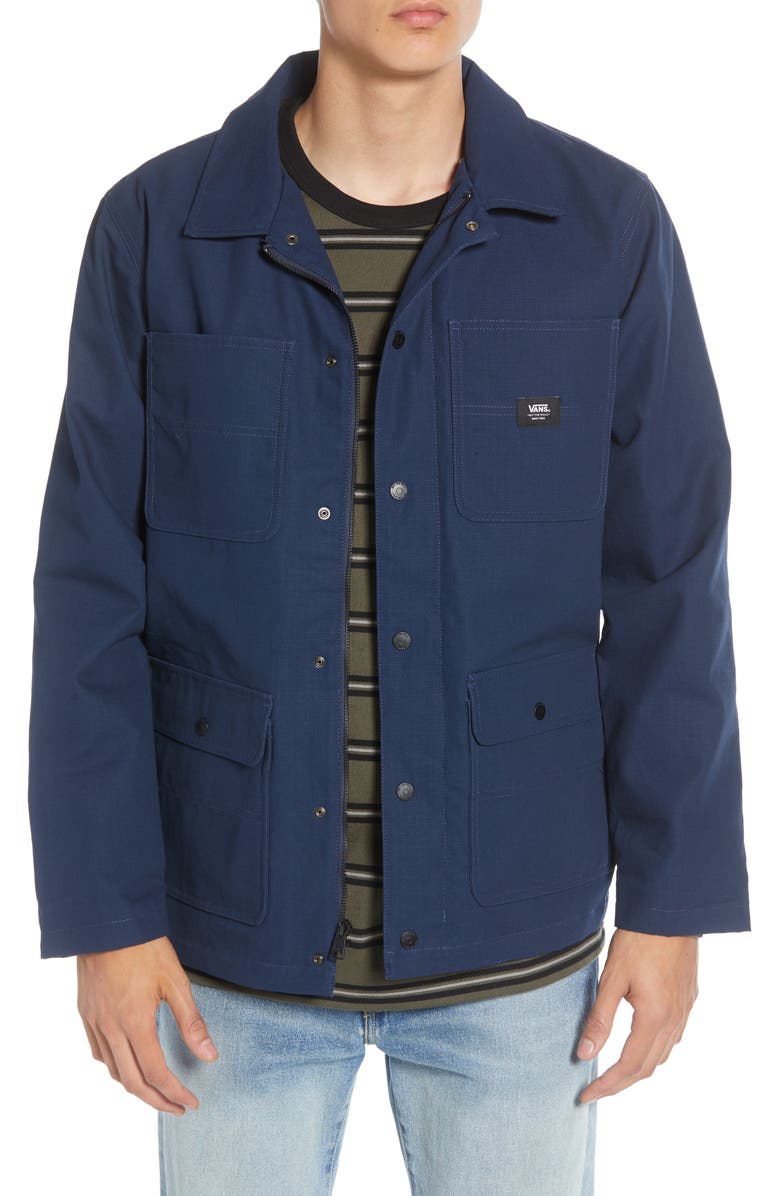 Vans Drill Water Repellent Hooded Chore Coat, Main, color,