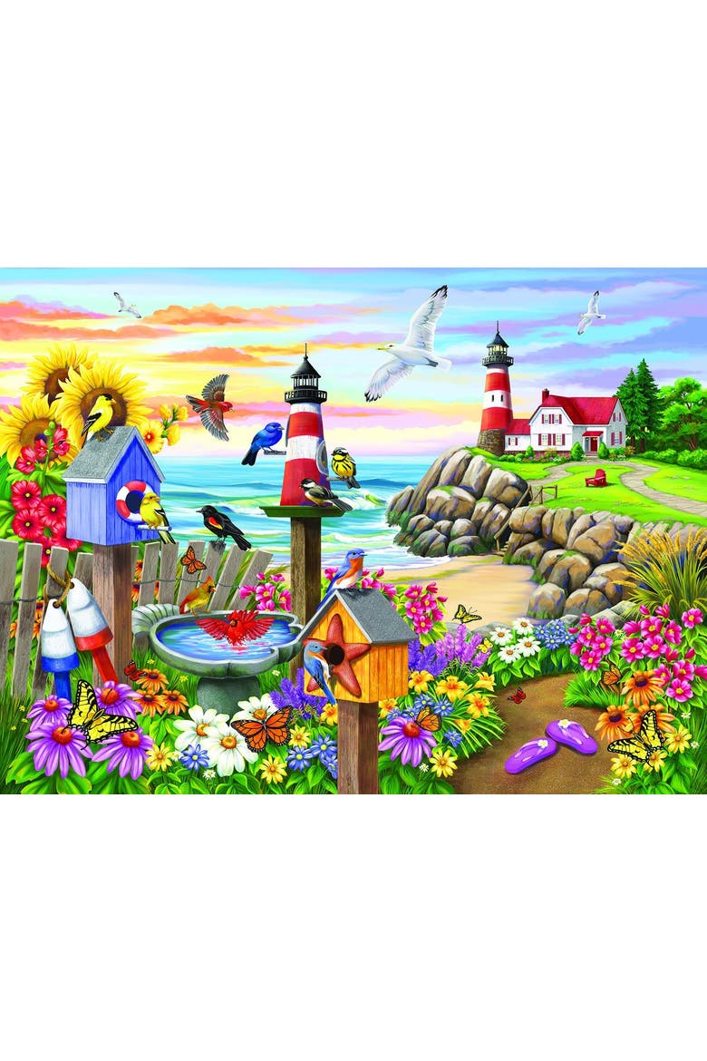Garden by the Sea 1000 piece Jigsaw Puzzle for Adults, Alternate, color, Multicolor