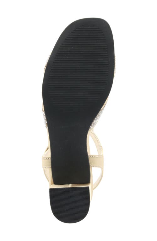 David Tate Holiday Ankle Strap Sandal In Champagne Satin