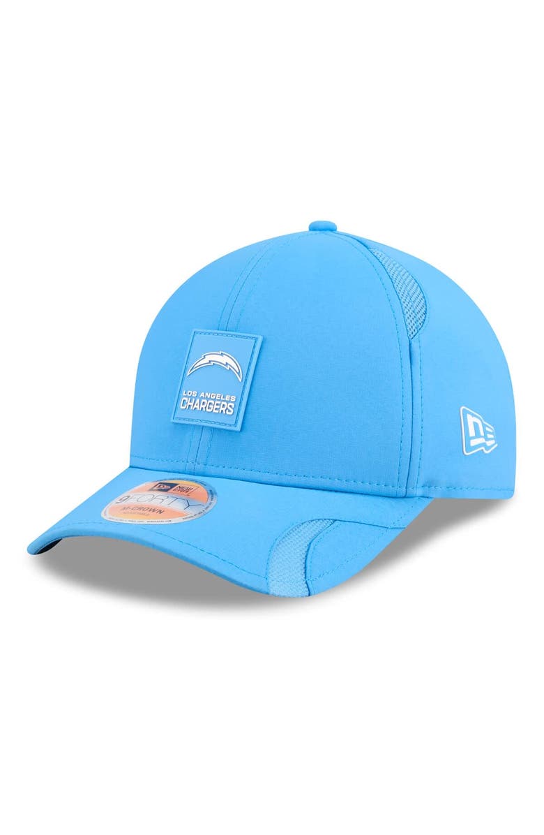 New Era Men's New Era Powder Blue Los Angeles Chargers 2025 Sideline M-Crown 9FORTY Adjustable Hat, Main, color, Powder Blue