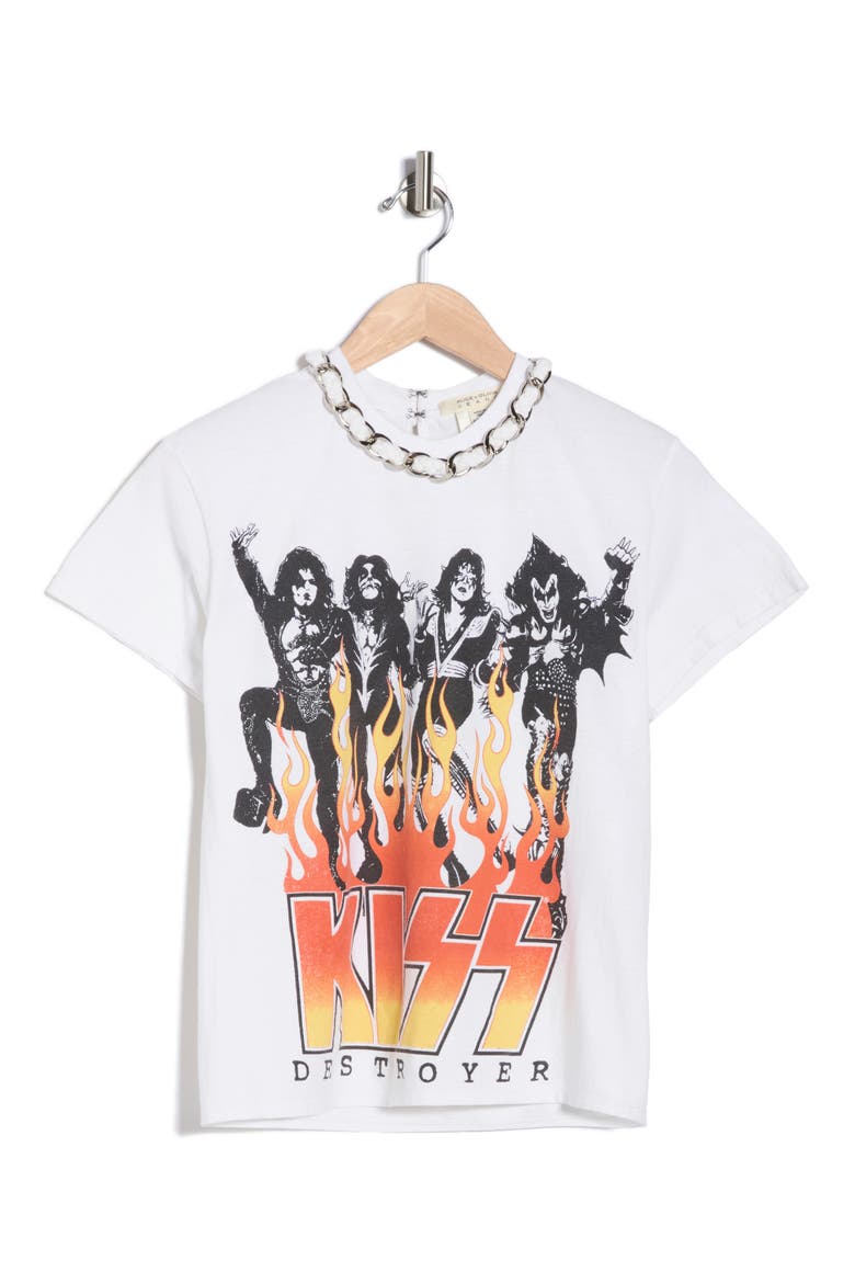 Miller Embellished Kiss Cotton Graphic T-Shirt, Alternate, color, KISS