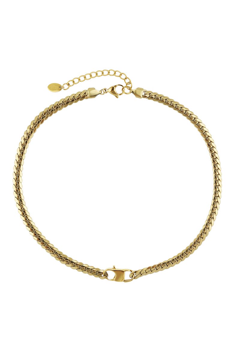 Double Clasp Chain Necklace, Main, color, GOLD
