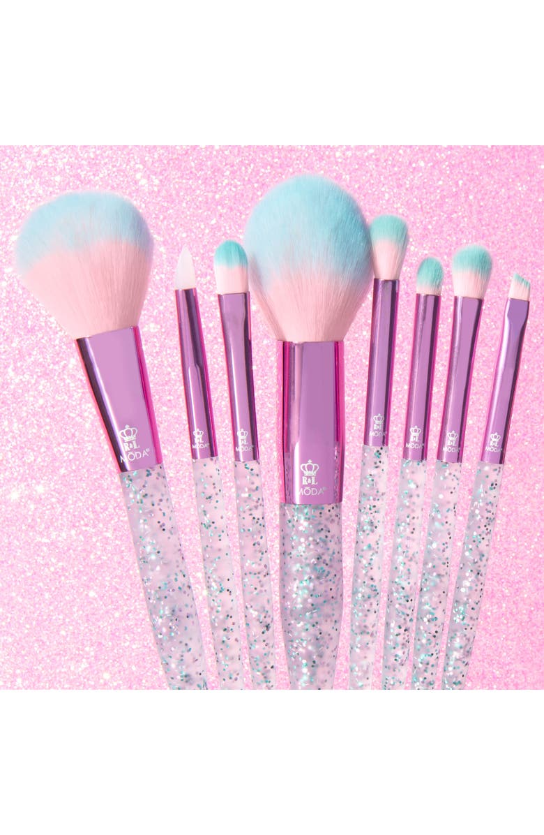 MODA Assorted 8-Piece Pink Glitter Bomb Brush Set, Alternate, color, Pink