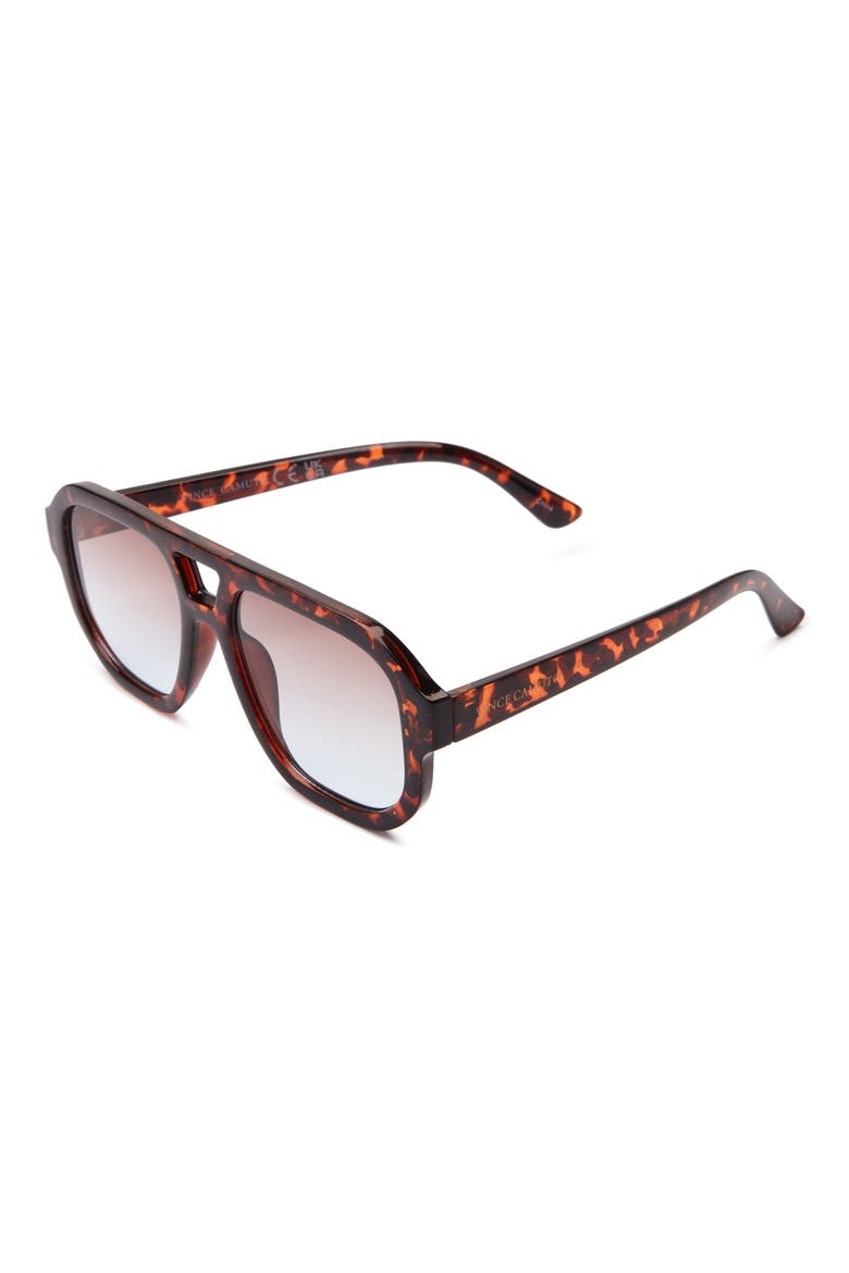 128mm Gradient Aviator Sunglasses, Alternate, color, TORTOISE